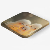 Halloween Ghost-Süssen Pappteller (Gewinkelt)