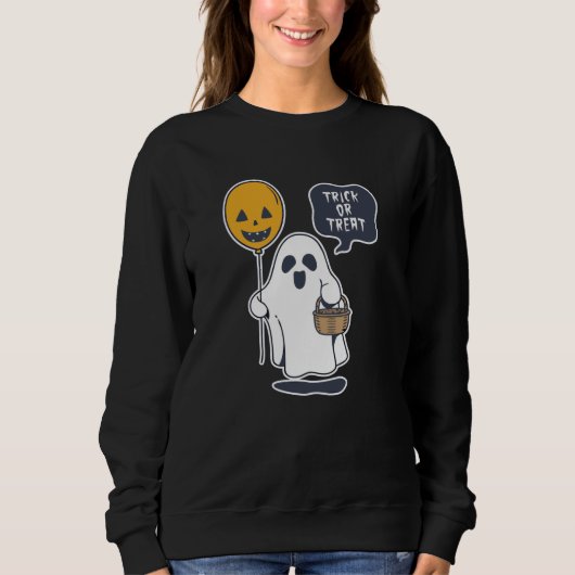Halloween Ghost Sweatshirt (Vorderseite)