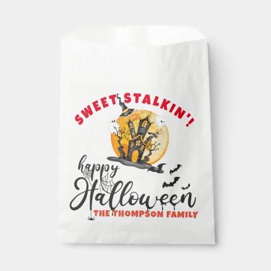 Halloween Ghost Sweet Stalking Trick Leckerei Good Geschenktütchen (Vorderseite)