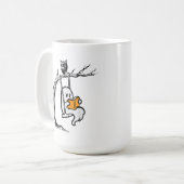 Halloween Ghost Swing Reading Kaffeetasse (Vorderseite Links)