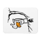 Halloween Ghost Swing Reading Magnet (Horizontal)