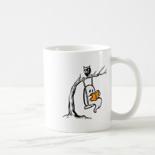 Halloween Ghost Swing Reading Vintage Kostümkuppel Kaffeetasse