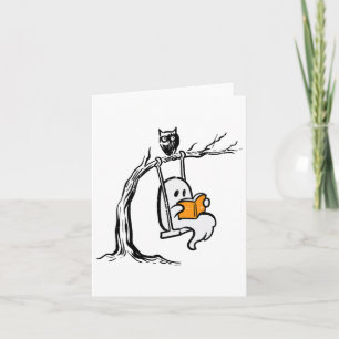 Halloween Ghost Swing Reading Vintage Kostümkuppel Karte