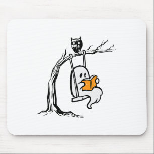 Halloween Ghost Swing Reading Vintage Kostümkuppel Mousepad