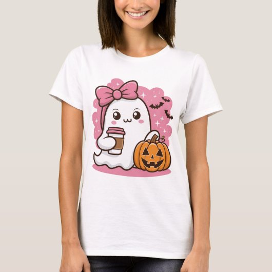 Halloween Ghost T - Shirt (Vorderseite)