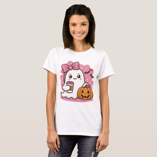 Halloween Ghost T - Shirt (Vorne ganz)