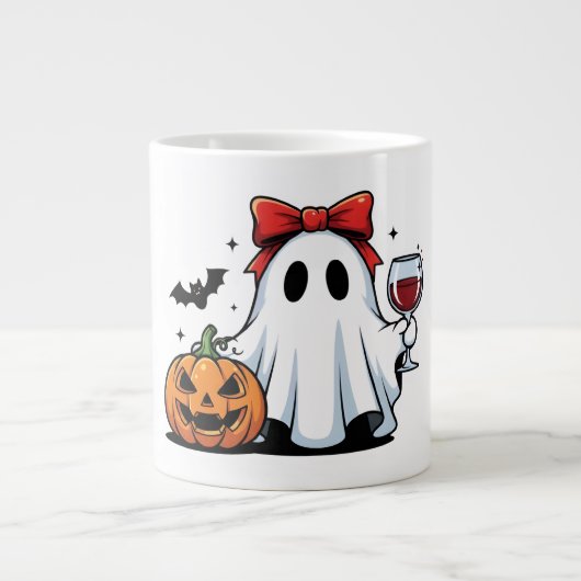 Halloween Ghost-Tasse Jumbo-Tasse (Vorderseite)