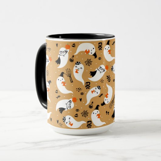 Halloween Ghost-Tasse Tasse (Vorderseite Links)