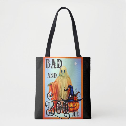 Halloween Ghost Themed Tote Tag Tasche (Vorderseite)