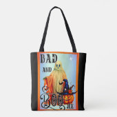Halloween Ghost Themed Tote Tag Tasche (Rückseite)