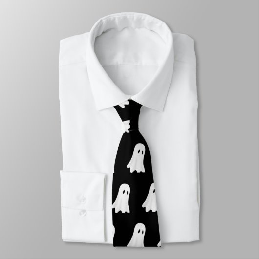 Halloween Ghost Tie Krawatte (Gebunden)