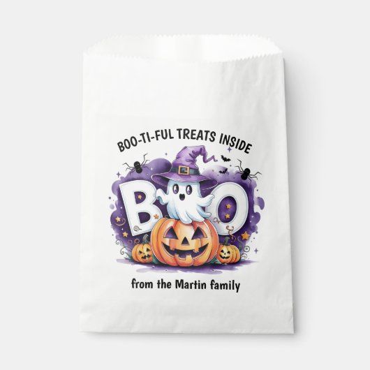 Halloween Ghost Trick oder Treat Geschenktütchen (Vorderseite)