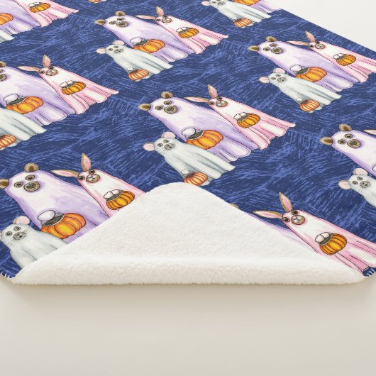 Halloween Ghost Trio der Waldfreunde Sherpadecke (3/4)