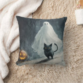Halloween Ghost und Black Cat Kissen (Decke)