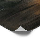 Halloween Ghost und Black Cat Playing mit Garn Poster (Ecke)