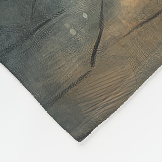 Halloween Ghost und Cat-Begegnung Fleecedecke (Ecke)