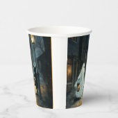 Halloween Ghost und Cat-Begegnung Pappbecher (Rechts)