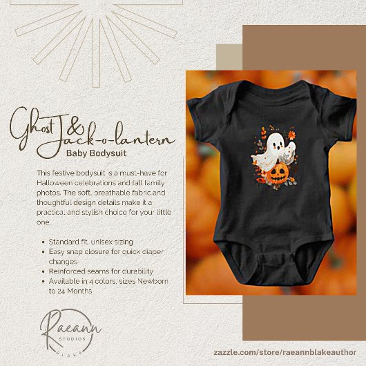 Halloween Ghost und Jack-o-Laterne Baby Strampler