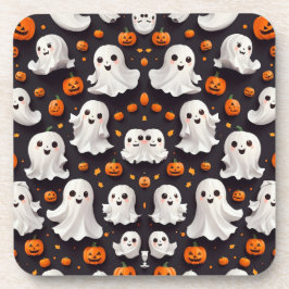 Halloween Ghost und Pumpkin Beverage Coaster Getränkeuntersetzer