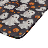 Halloween Ghost und Pumpkin Cutting Board Schneidebrett (Ecke)