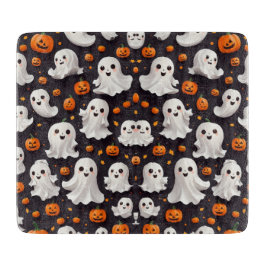 Halloween Ghost und Pumpkin Cutting Board Schneidebrett