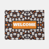 Halloween Ghost und Pumpkin Doormat Fußmatte (Vorderseite)