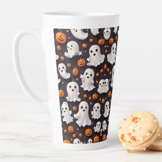 Halloween Ghost und Pumpkin Latte Tasse (Beispiel)