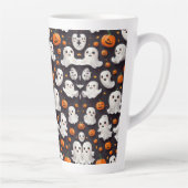 Halloween Ghost und Pumpkin Latte Tasse (Rechts)