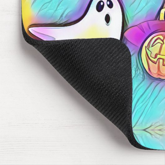 Halloween Ghost und Pumpkins Mousepad (Ecke)