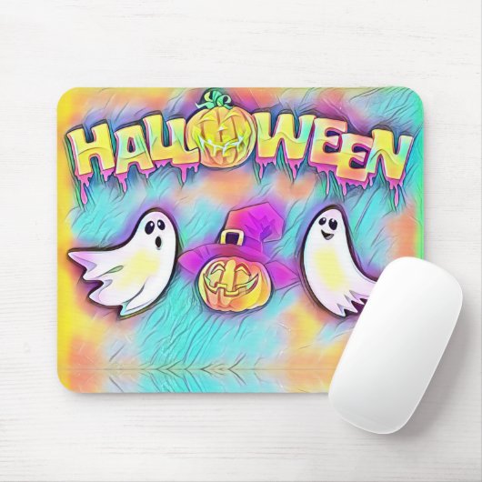 Halloween Ghost und Pumpkins Mousepad (Mit Mouse)