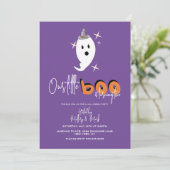 Halloween Ghost unsere kleine Boo-Einladung Einladung (Stehend Vorderseite)