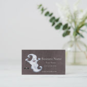 Halloween Ghost Visitenkarte (Stehend Vorderseite)