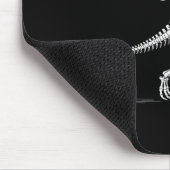 Halloween Ghost Walking Dinosaur Skeleton T Rex Fu Mousepad (Ecke)
