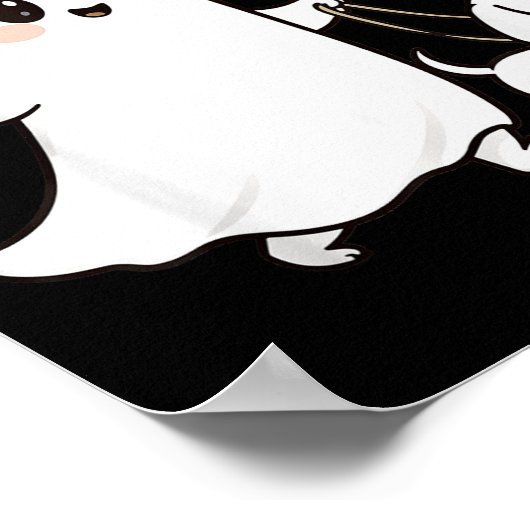 Halloween Ghost Walking Dog Soky Season Halloween Poster (Ecke)