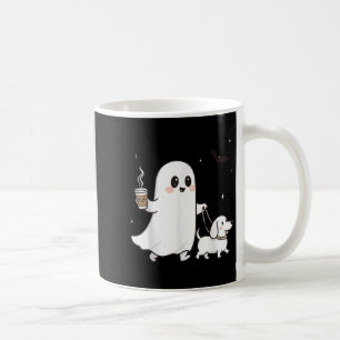 Halloween Ghost Walking Hund Spooky Jahreszeit Hal Kaffeetasse