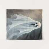 Halloween Ghost Wandteppich (Vorderseite (Horizontal))