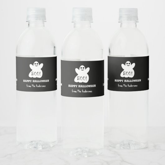 Halloween Ghost Water Flasche Set Wasserflaschenetikett (Flaschen)