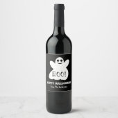 Halloween Ghost Wine Flasche Label Set Weinetikett (Vorderseite)