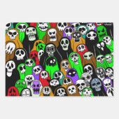 Halloween Ghost Wrapping Paper Sheets Geschenkpapier Set (Vorderseite 3)