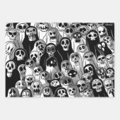 Halloween Ghost Wrapping Paper Sheets Geschenkpapier Set (Vorderseite 2)