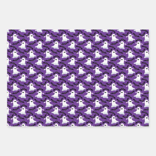 Halloween Ghost Wrapping Paper Sheets Geschenkpapier Set (Vorderseite 2)