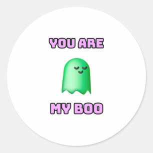 Halloween Ghost - You Are My Boo Runder Aufkleber
