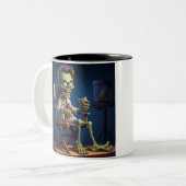 HALLOWEEN GHOST ZOMBIE BEÄNGSTIGENDE TASSE (Vorderseite Links)
