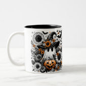 Halloween Ghost Zweifarbige Tasse (Links)