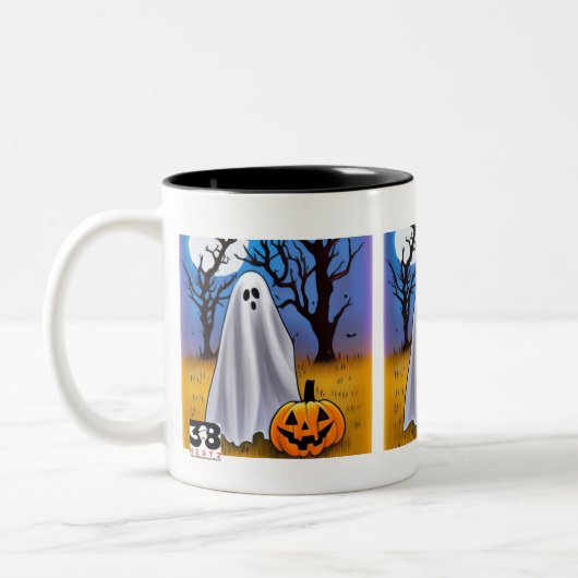 Halloween Ghost Zweifarbige Tasse (Links)