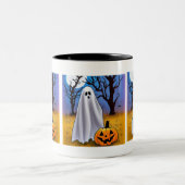 Halloween Ghost Zweifarbige Tasse (Mittel)