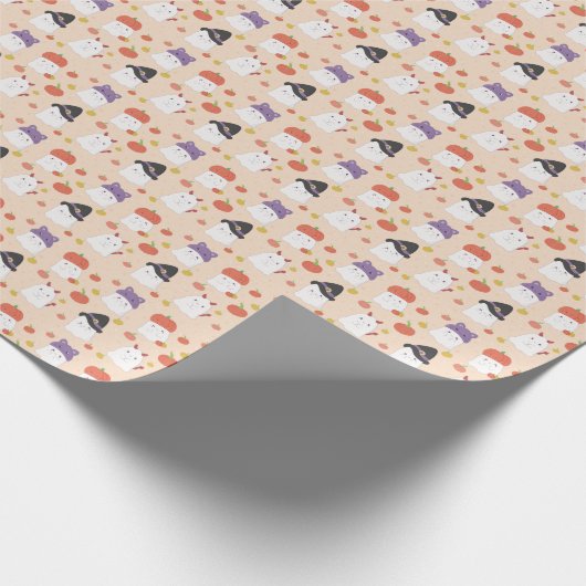 Halloween Ghosties wrapping paper Geschenkpapier (Ecke)