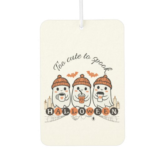 Halloween Ghosts Air Freshener - zu Niedlich, um z Autolufterfrischer (Vorderseite)