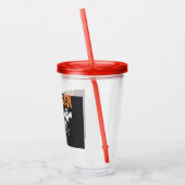 Halloween Ghosts and Dancing Skeletts Shirt Acryltrinkbecher (Links)