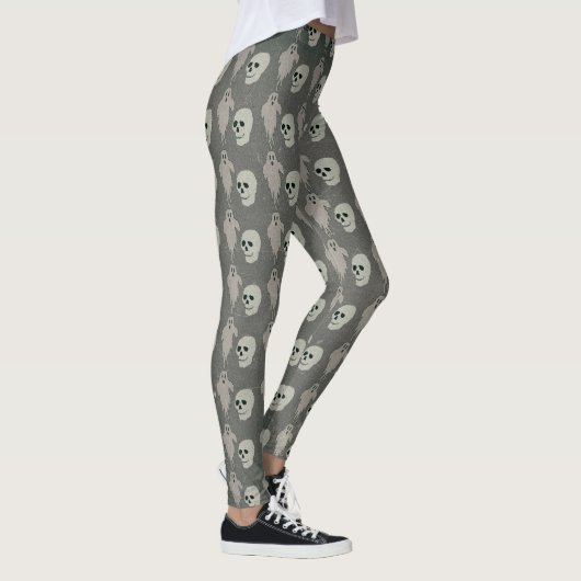 Halloween Ghosts and Skulls Leggings (Rechts)
